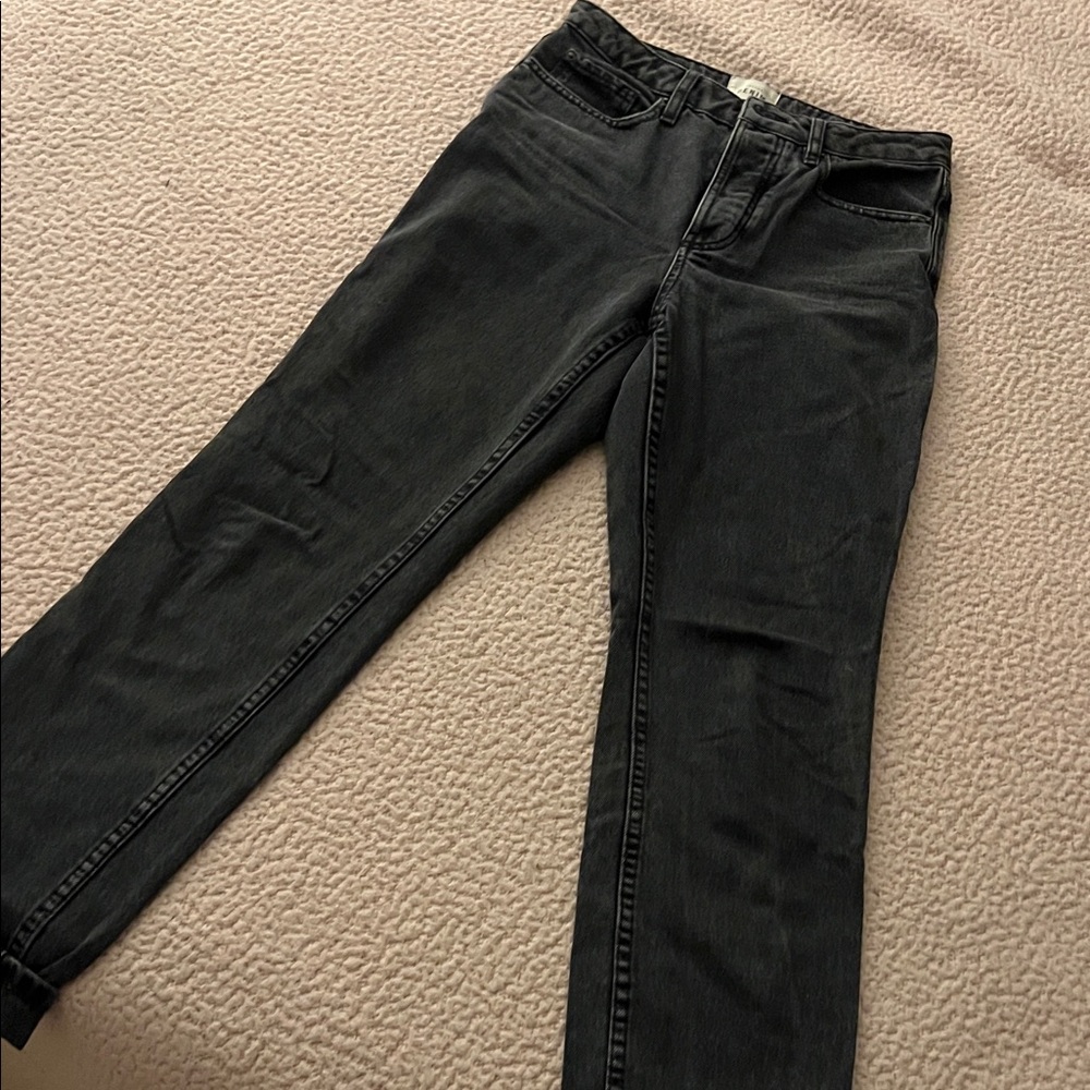 Sézane Washed Black Denim Jeans